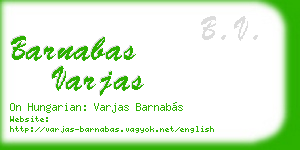 barnabas varjas business card