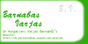 barnabas varjas business card